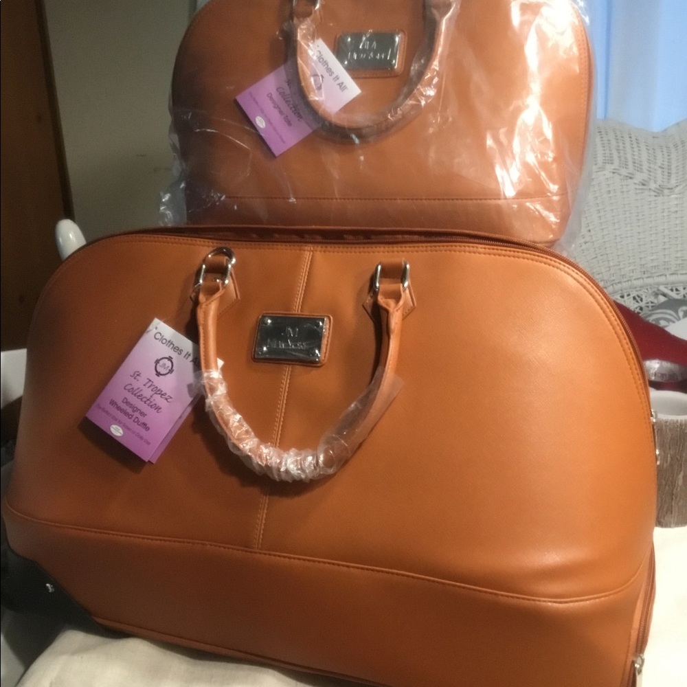 Joy Mangano Wheeled Duffle Bag and Tote